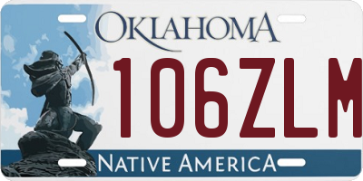 OK license plate 106ZLM