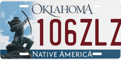 OK license plate 106ZLZ