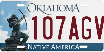 OK license plate 107AGV