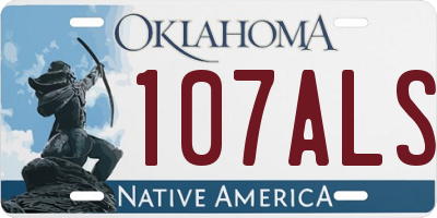 OK license plate 107ALS