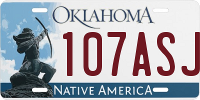 OK license plate 107ASJ