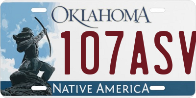 OK license plate 107ASV