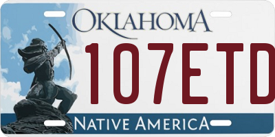 OK license plate 107ETD