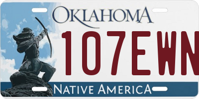 OK license plate 107EWN