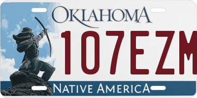 OK license plate 107EZM