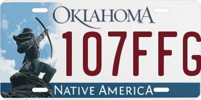 OK license plate 107FFG