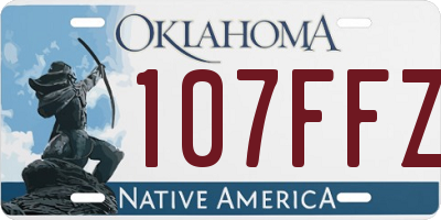 OK license plate 107FFZ
