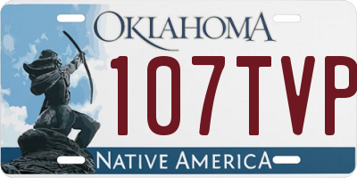 OK license plate 107TVP