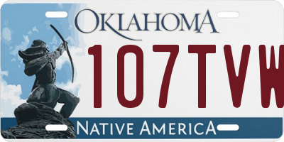 OK license plate 107TVW