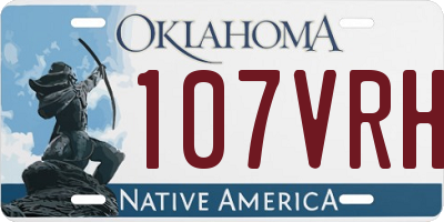 OK license plate 107VRH