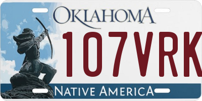 OK license plate 107VRK