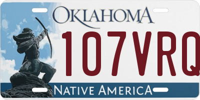 OK license plate 107VRQ