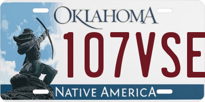 OK license plate 107VSE