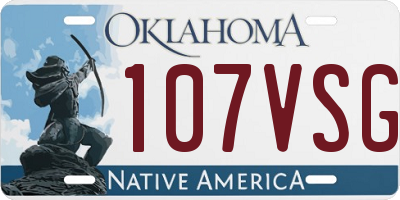 OK license plate 107VSG