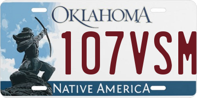 OK license plate 107VSM