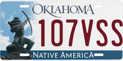 OK license plate 107VSS