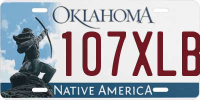 OK license plate 107XLB
