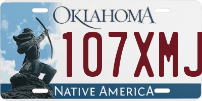 OK license plate 107XMJ