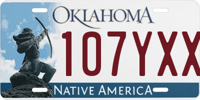 OK license plate 107YXX