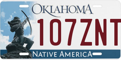 OK license plate 107ZNT