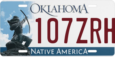 OK license plate 107ZRH