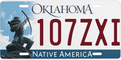 OK license plate 107ZXI
