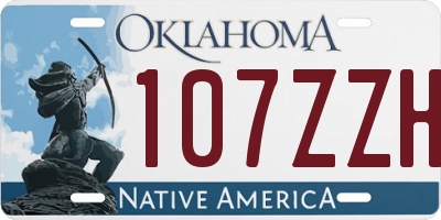 OK license plate 107ZZH