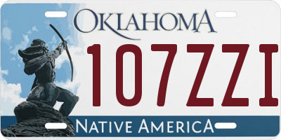 OK license plate 107ZZI