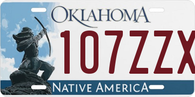 OK license plate 107ZZX