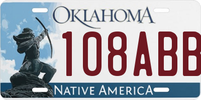 OK license plate 108ABB