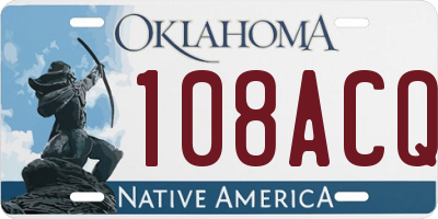 OK license plate 108ACQ