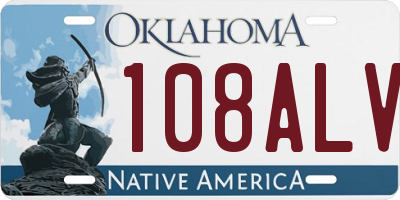 OK license plate 108ALV