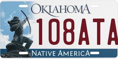 OK license plate 108ATA