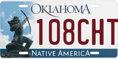 OK license plate 108CHT