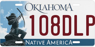 OK license plate 108DLP