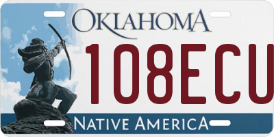 OK license plate 108ECU