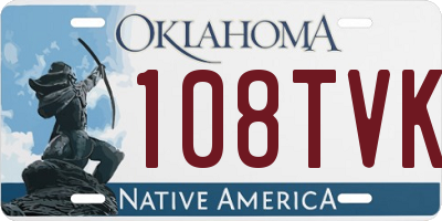 OK license plate 108TVK
