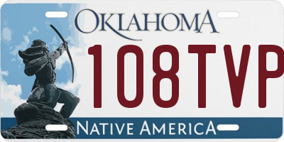 OK license plate 108TVP