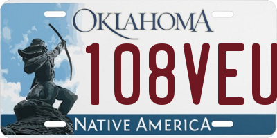 OK license plate 108VEU