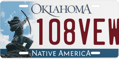 OK license plate 108VEW