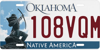 OK license plate 108VQM