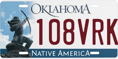 OK license plate 108VRK