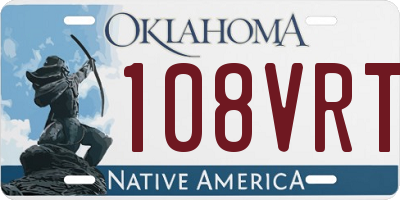 OK license plate 108VRT