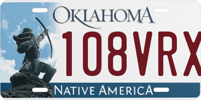 OK license plate 108VRX