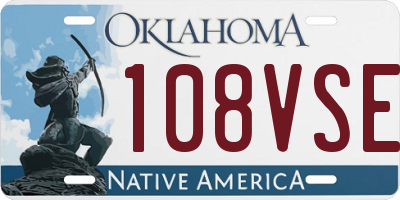 OK license plate 108VSE