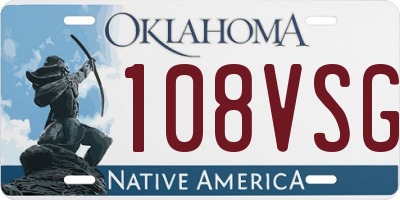 OK license plate 108VSG