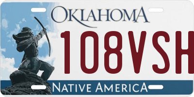 OK license plate 108VSH