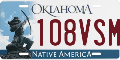 OK license plate 108VSM