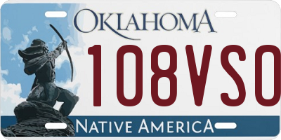 OK license plate 108VSO
