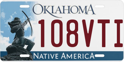 OK license plate 108VTI